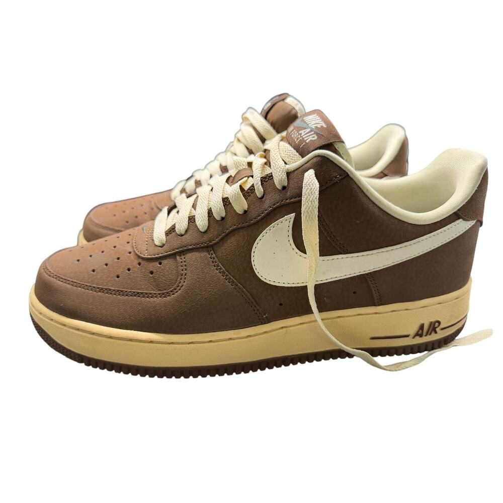 Nike Air Force 1 '07 Cacao Wow Brown/White Leather Low Top FZ23592-259